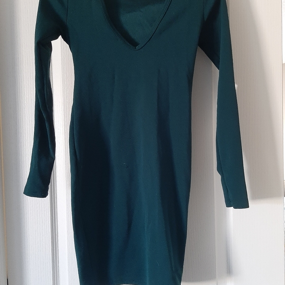 Teal / dark green Dress - Picture 3 of 4